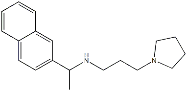 [1-(naphthalen-2-yl)ethyl][3-(pyrrolidin-1-yl)propyl]amine Structure