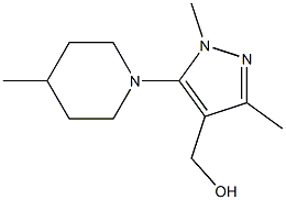 [1,3-dimethyl-5-(4-methylpiperidin-1-yl)-1H-pyrazol-4-yl]methanol 구조식 이미지