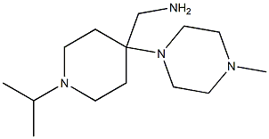 [1-isopropyl-4-(4-methylpiperazin-1-yl)piperidin-4-yl]methylamine Structure