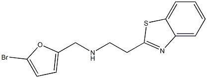 [2-(1,3-benzothiazol-2-yl)ethyl][(5-bromofuran-2-yl)methyl]amine 구조식 이미지