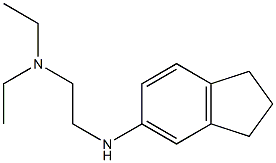 [2-(2,3-dihydro-1H-inden-5-ylamino)ethyl]diethylamine Structure