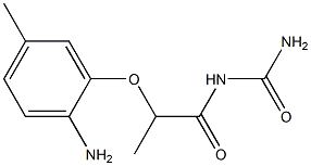 [2-(2-amino-5-methylphenoxy)propanoyl]urea 구조식 이미지