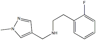 [2-(2-fluorophenyl)ethyl][(1-methyl-1H-pyrazol-4-yl)methyl]amine Structure