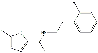 [2-(2-fluorophenyl)ethyl][1-(5-methylfuran-2-yl)ethyl]amine 구조식 이미지