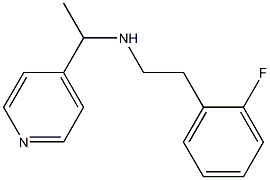 [2-(2-fluorophenyl)ethyl][1-(pyridin-4-yl)ethyl]amine 구조식 이미지