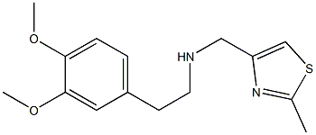 [2-(3,4-dimethoxyphenyl)ethyl][(2-methyl-1,3-thiazol-4-yl)methyl]amine 구조식 이미지