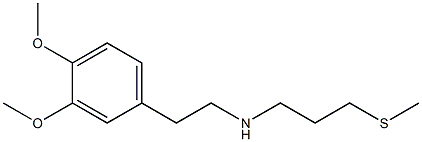 [2-(3,4-dimethoxyphenyl)ethyl][3-(methylsulfanyl)propyl]amine Structure