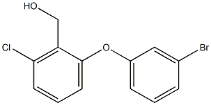 [2-(3-bromophenoxy)-6-chlorophenyl]methanol 구조식 이미지