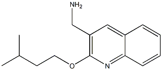 [2-(3-methylbutoxy)quinolin-3-yl]methanamine Structure