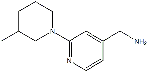 [2-(3-methylpiperidin-1-yl)pyridin-4-yl]methylamine Structure