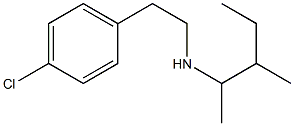 [2-(4-chlorophenyl)ethyl](3-methylpentan-2-yl)amine Structure