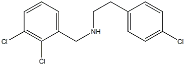 [2-(4-chlorophenyl)ethyl][(2,3-dichlorophenyl)methyl]amine Structure