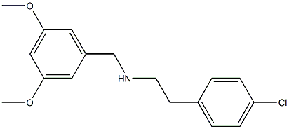 [2-(4-chlorophenyl)ethyl][(3,5-dimethoxyphenyl)methyl]amine 구조식 이미지