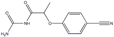 [2-(4-cyanophenoxy)propanoyl]urea Structure