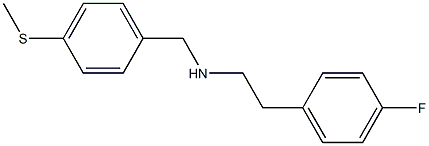 [2-(4-fluorophenyl)ethyl]({[4-(methylsulfanyl)phenyl]methyl})amine 구조식 이미지