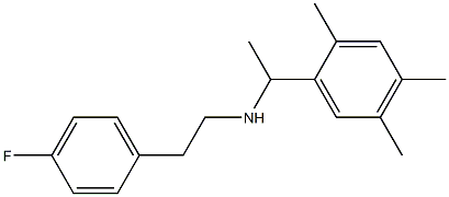 [2-(4-fluorophenyl)ethyl][1-(2,4,5-trimethylphenyl)ethyl]amine 구조식 이미지