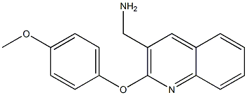 [2-(4-methoxyphenoxy)quinolin-3-yl]methanamine Structure