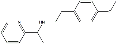 [2-(4-methoxyphenyl)ethyl][1-(pyridin-2-yl)ethyl]amine 구조식 이미지