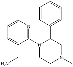 [2-(4-methyl-2-phenylpiperazin-1-yl)pyridin-3-yl]methanamine Structure