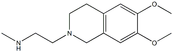 [2-(6,7-dimethoxy-1,2,3,4-tetrahydroisoquinolin-2-yl)ethyl](methyl)amine Structure