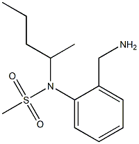 [2-(aminomethyl)phenyl]-N-(pentan-2-yl)methanesulfonamide 구조식 이미지