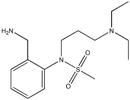 [2-(aminomethyl)phenyl]-N-[3-(diethylamino)propyl]methanesulfonamide 구조식 이미지