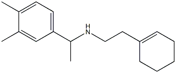 [2-(cyclohex-1-en-1-yl)ethyl][1-(3,4-dimethylphenyl)ethyl]amine Structure