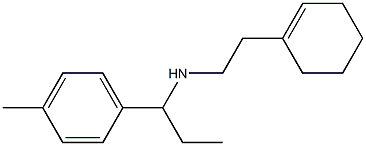 [2-(cyclohex-1-en-1-yl)ethyl][1-(4-methylphenyl)propyl]amine 구조식 이미지