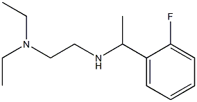 [2-(diethylamino)ethyl][1-(2-fluorophenyl)ethyl]amine Structure