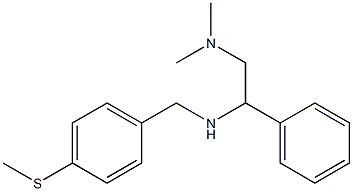 [2-(dimethylamino)-1-phenylethyl]({[4-(methylsulfanyl)phenyl]methyl})amine 구조식 이미지