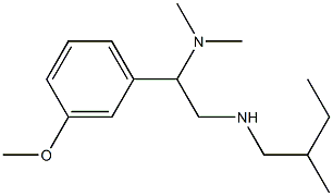 [2-(dimethylamino)-2-(3-methoxyphenyl)ethyl](2-methylbutyl)amine 구조식 이미지
