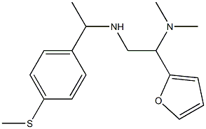 [2-(dimethylamino)-2-(furan-2-yl)ethyl]({1-[4-(methylsulfanyl)phenyl]ethyl})amine 구조식 이미지