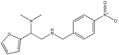 [2-(dimethylamino)-2-(furan-2-yl)ethyl][(4-nitrophenyl)methyl]amine 구조식 이미지