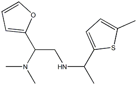 [2-(dimethylamino)-2-(furan-2-yl)ethyl][1-(5-methylthiophen-2-yl)ethyl]amine Structure