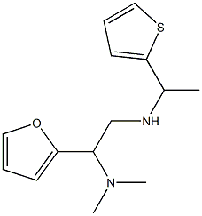 [2-(dimethylamino)-2-(furan-2-yl)ethyl][1-(thiophen-2-yl)ethyl]amine Structure