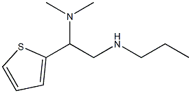 [2-(dimethylamino)-2-(thiophen-2-yl)ethyl](propyl)amine 구조식 이미지