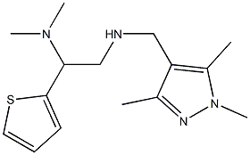 [2-(dimethylamino)-2-(thiophen-2-yl)ethyl][(1,3,5-trimethyl-1H-pyrazol-4-yl)methyl]amine Structure