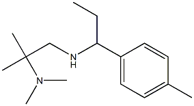 [2-(dimethylamino)-2-methylpropyl][1-(4-methylphenyl)propyl]amine Structure