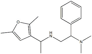 [2-(dimethylamino)-2-phenylethyl][1-(2,5-dimethylfuran-3-yl)ethyl]amine Structure