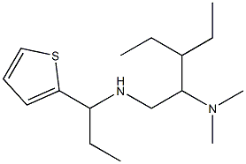 [2-(dimethylamino)-3-ethylpentyl][1-(thiophen-2-yl)propyl]amine Structure