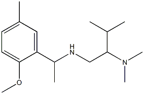 [2-(dimethylamino)-3-methylbutyl][1-(2-methoxy-5-methylphenyl)ethyl]amine 구조식 이미지