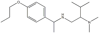[2-(dimethylamino)-3-methylbutyl][1-(4-propoxyphenyl)ethyl]amine Structure