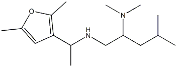 [2-(dimethylamino)-4-methylpentyl][1-(2,5-dimethylfuran-3-yl)ethyl]amine 구조식 이미지