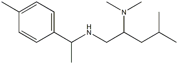 [2-(dimethylamino)-4-methylpentyl][1-(4-methylphenyl)ethyl]amine 구조식 이미지