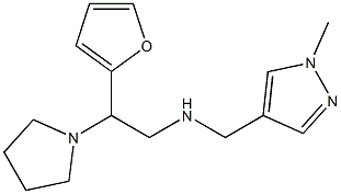 [2-(furan-2-yl)-2-(pyrrolidin-1-yl)ethyl][(1-methyl-1H-pyrazol-4-yl)methyl]amine 구조식 이미지