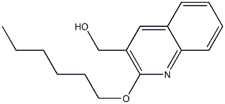 [2-(hexyloxy)quinolin-3-yl]methanol 구조식 이미지