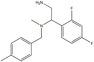 [2-amino-1-(2,4-difluorophenyl)ethyl](methyl)[(4-methylphenyl)methyl]amine Structure