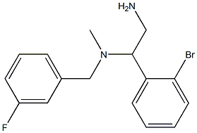 [2-amino-1-(2-bromophenyl)ethyl][(3-fluorophenyl)methyl]methylamine Structure