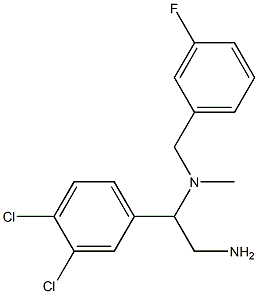 [2-amino-1-(3,4-dichlorophenyl)ethyl][(3-fluorophenyl)methyl]methylamine 구조식 이미지