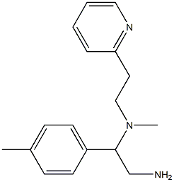 [2-amino-1-(4-methylphenyl)ethyl](methyl)[2-(pyridin-2-yl)ethyl]amine 구조식 이미지